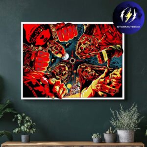 Metallica x Fan Cards Crew Skeleton Diamond Limited Edition Screen Printed Home Decor Poster Canvas