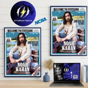 Noah Kahan x Rolling Stone Poster Magazine Cover Welcome To Stateside Home Decor Poster Canvas