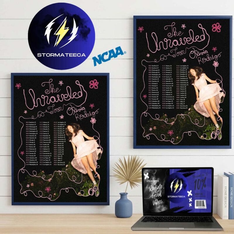 Olivia Rodrigo The Unraveled Tour 2026 Tour Dates Home Decor Poster Canvas