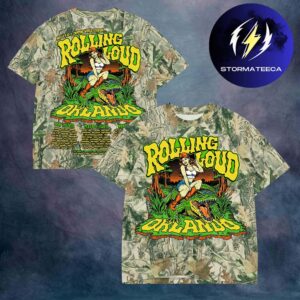 Rolling Loud 2026 Merch Swamp Wrasslin 26 Lineup Camo Unisex T-Shirt