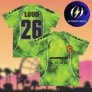 Rolling Loud 2026 Merch Voltage Green Tiedye Jersey