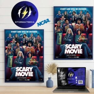 Scary Movie 6 New Poster Every Line Will Be Crossed In Theatres June 5 2026 Home Decor Poster Canvas
