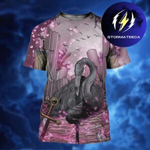 Sleep Token x Revolver Magazine Event In Arcadia Black Flamingo Edition All Over Print Shirt
