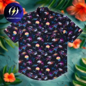 Star Wars Synthwave Dogfight RSVLTS Collection Summer Hawaiian Shirt