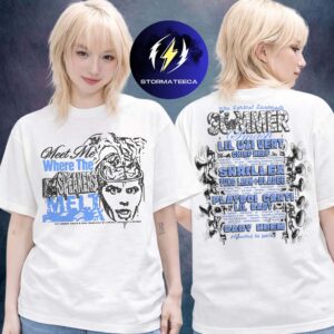 Summer Smash 2026 Merch Music Festival In Chicago IL On June 12 2026 Speakers Melt Line Up Two Sided Unisex T-Shirt