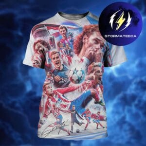 Thank You Antoine Griezmann Player Of History Atletico Madrid All Over Print Shirt