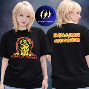 The Rolling Stones Merch New Album Foreign Tongues Artwork Two Sided Unisex T-Shirt