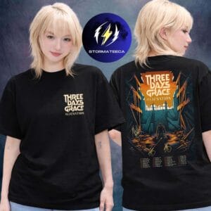 Three Days Grace Alienation USA Tour 2026 Tour Dates Two Sided Unisex T-Shirt