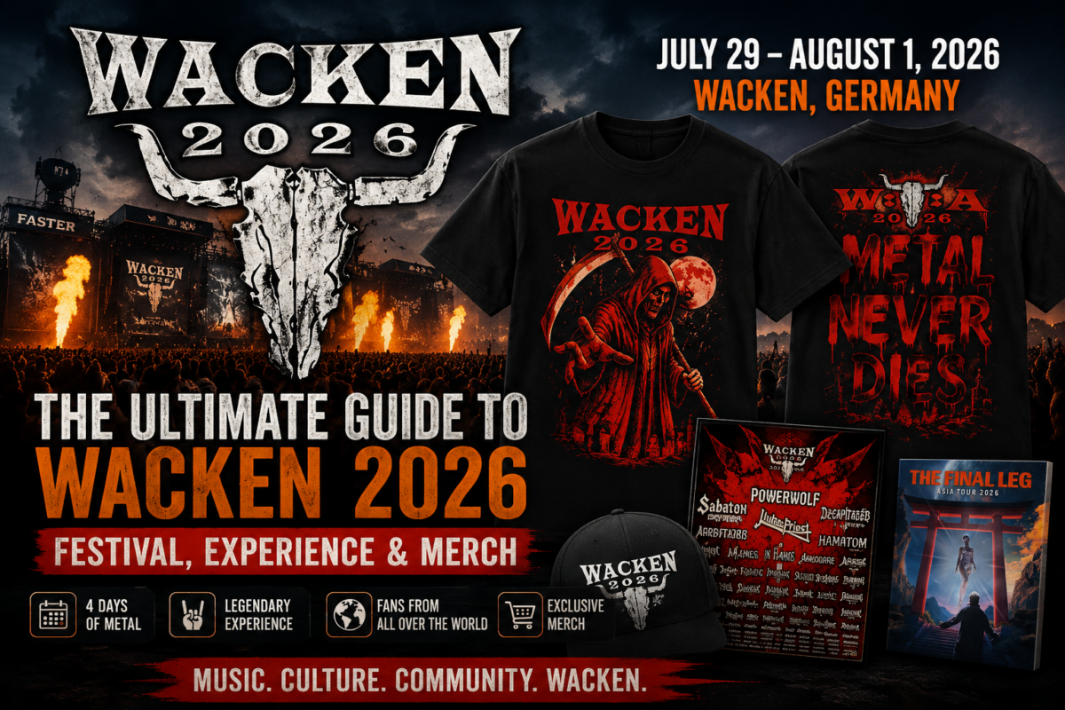 Wacken Open Air 2026 merch display