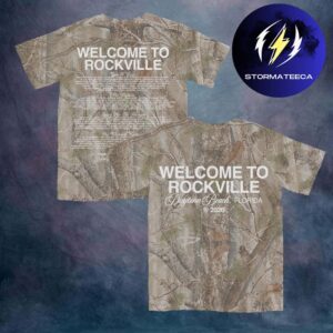 Welcome To Rockville Festival 2026 At Daytona International Speedway In Daytona Florida On May 7-10 2026 Clean Script Camo T-Shirt