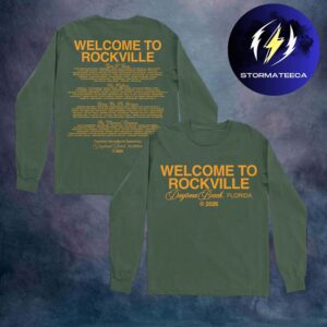 Welcome To Rockville Festival 2026 At Daytona International Speedway In Daytona Florida On May 7-10 2026 Clean Script Unisex Long Sleeve Tee