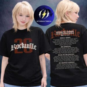 Welcome To Rockville Festival 2026 At Daytona International Speedway In Daytona Florida On May 7-10 2026 Rockville 26 Line Up Two Sided Unisex T-Shirt
