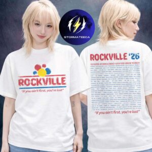 Welcome To Rockville Festival 2026 At Daytona International Speedway In Daytona Florida On May 7-10 2026 Wonderville Line Up Two Sided Unisex T-Shirt